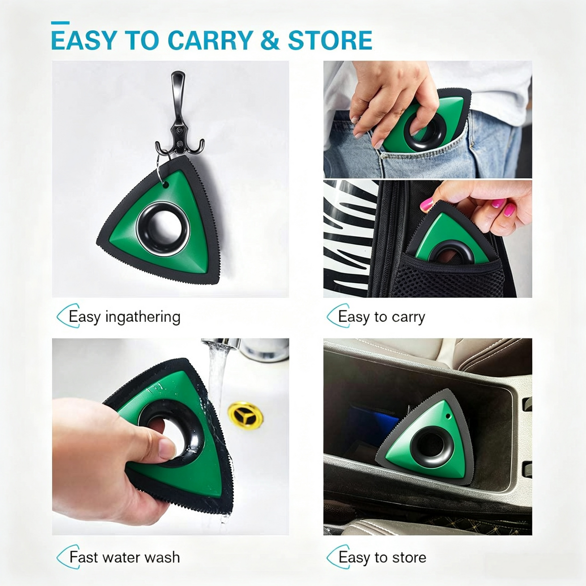 Triangular Pet Hair Remover Scraper